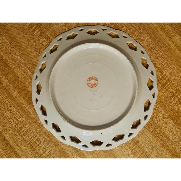 Vintage Open Lace Made in Germany Mid Century Plate Bird Snipe - Picture 4 of 5